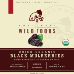 Dried Organic Black Mulberries - Image 2