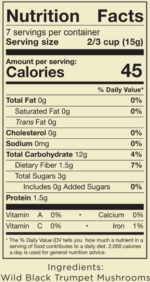 Dried Wild Black Trumpet Mushrooms - Image 3